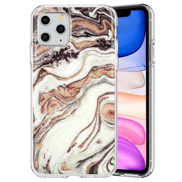 Samsung Galaxy S20 Plus szilikon tok, hátlap tok, TPU tok, márvány mintás,
SM-G985, Marble Glitter Design 1