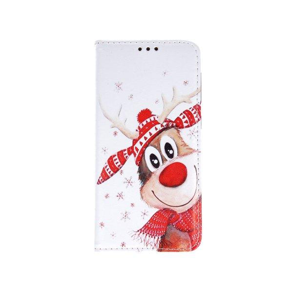 iPhone 11 Pro Max (6,5") telefon tok, könyvtok, oldalra nyíló tok,
mágnesesen záródó, szarvas mintás, Smart Trendy