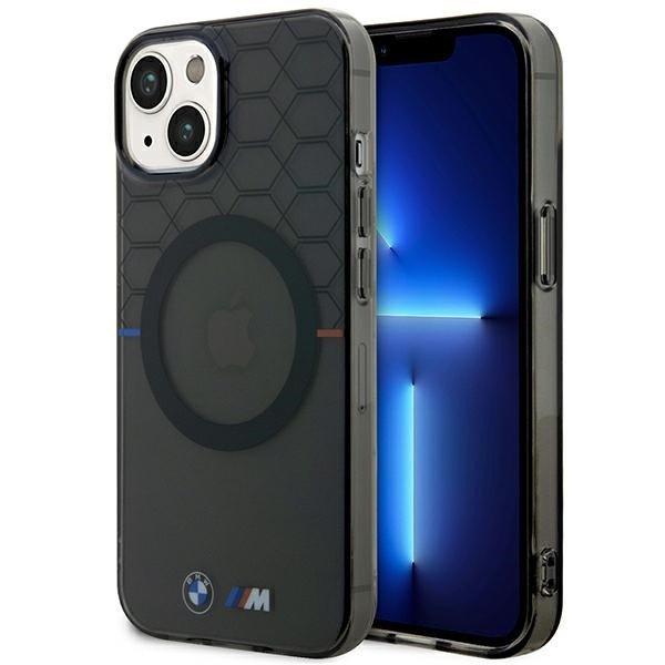 Etui BMW BMHMP14MHGPK iPhone 14 Plus / 15 Plus 6.7" szürke mintás MagSafe
tok