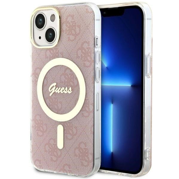 Guess GUHMP14MH4STP iPhone 14 Plus / 15 Plus 6.7" rózsaszín keménytok 4G
MagSafe
