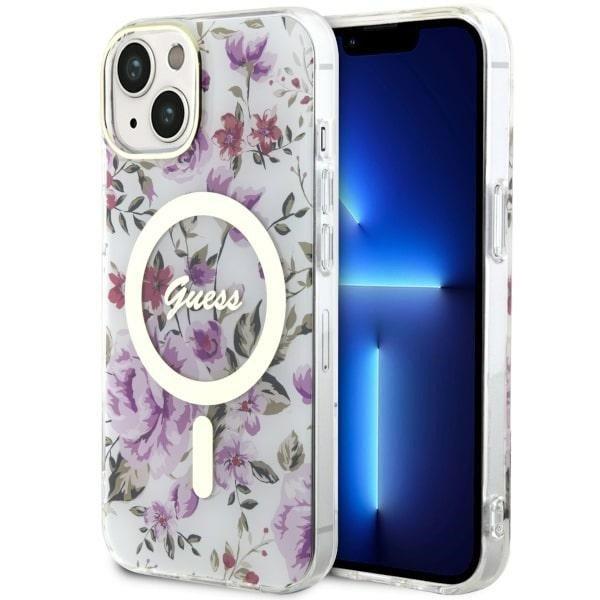 Guess GUHMP14MHCFWST iPhone 14 Plus / 15 Plus 6.7" átlátszó keménytok
Flower MagSafe