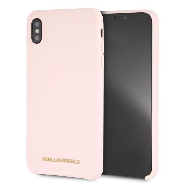 Karl Lagerfeld KLHCI65SLLPG iPhone Xs Max keménytok világos rózsaszín
szilikon