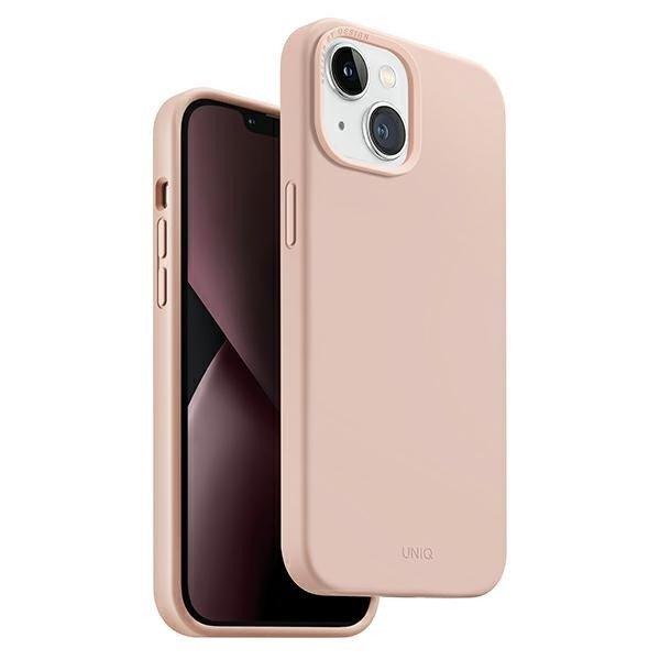 UNIQ etui Lino Hue iPhone 14 Plus / 15 Plus 6.7" Magclick töltés
rózsaszín tok