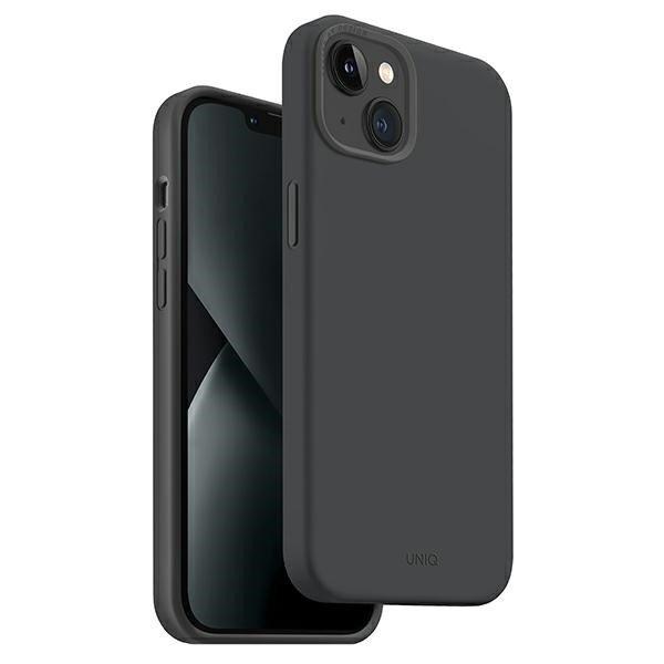 UNIQ etui Lino Hue iPhone 14 Plus / 15 Plus 6.7" Magclick Charging
szénszürke tok
