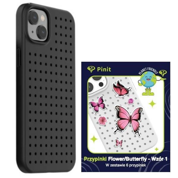 Etui Pinit Dinamikus + Virág / Pillangó Pin iPhone 14 Plus / 15 Plus 6.7"
fekete minta 1 tok