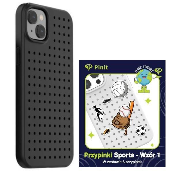 Etui Pinit Dynamic + Sport Pin iPhone 14 Plus / 15 Plus 6.7" fekete minta 1
tok