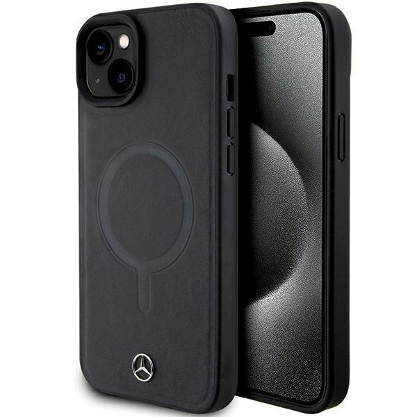 Mercedes MEHMP15M23RCMK iPhone 15 Plus / 14 Plus 6.7" fekete keménytok
Smooth Leather MagSafe