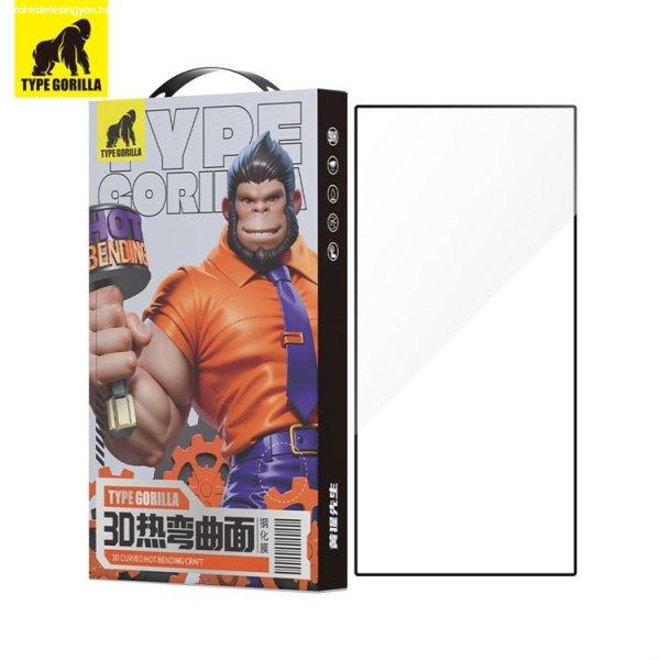 Samsung S24 Ultra TG Hot Bending USA Gorilla 3D (Full Ragasztós) Üvegfólia -
Fekete