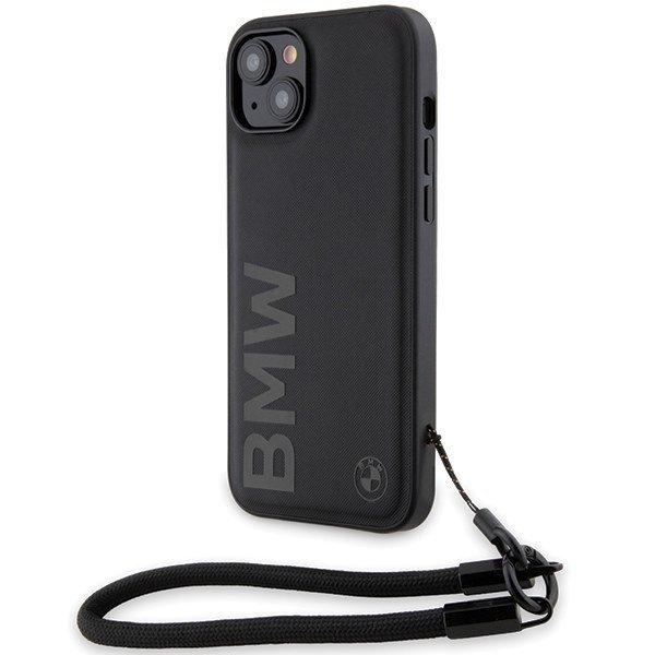 BMW BMHCP15M23RMRLK iPhone 15 Plus / 14 Plus 6.7" fekete keménytok
Signature Leather Wordmark zsinór