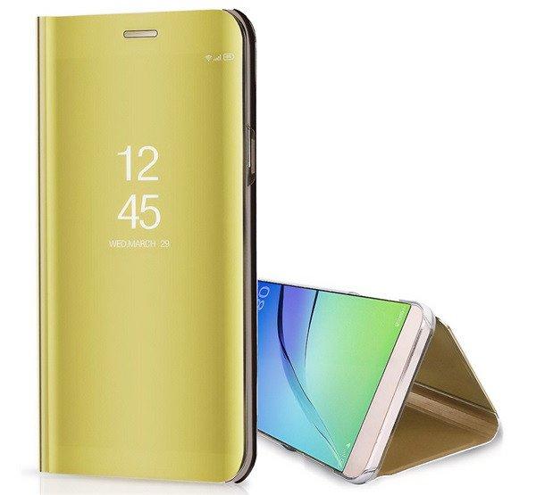 Tok álló (aktív FLIP, oldalra nyíló, asztali tartó, tükrös) ARANY
Samsung Galaxy A35 5G (SM-A356)