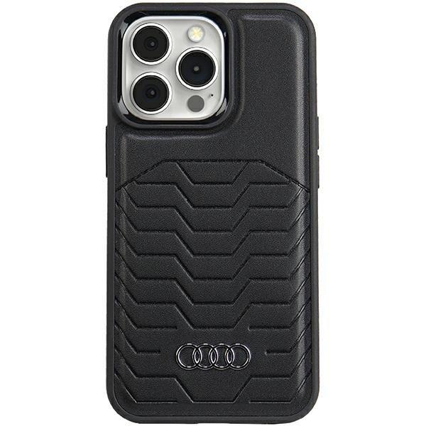 Audi AU-TPUPCMIP13P-GT/D3-BK műbőr MagSafe keménytok iPhone 13 Pro / 13 -
fekete