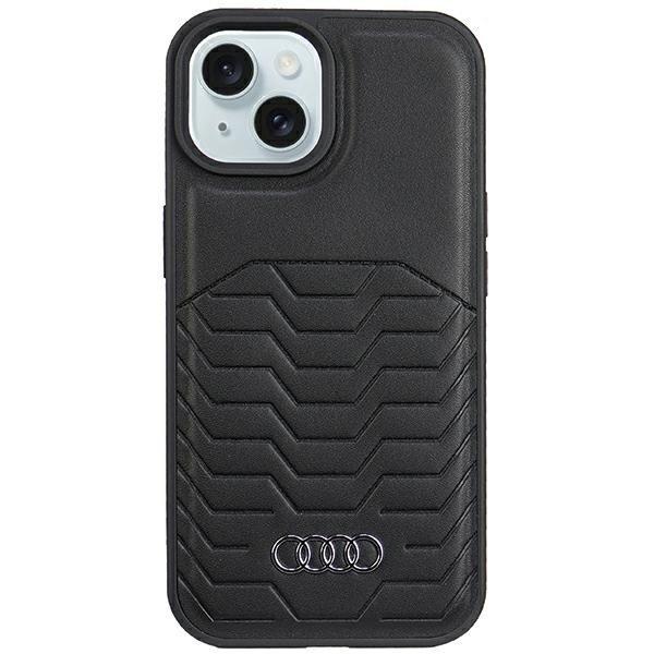 Audi AU-TPUPCMIP15M-GT/D3-BK műbőr MagSafe keménytok iPhone 15 Plus / 14 Plus
- fekete 