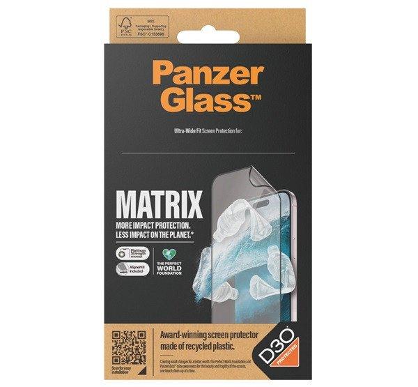 PANZERGLASS MATRIX D3O képernyővédő fólia (3D, tok barát, 9H +
segédkeret) ÁTLÁTSZÓ Samsung Galaxy S24 Ultra (SM-S928)