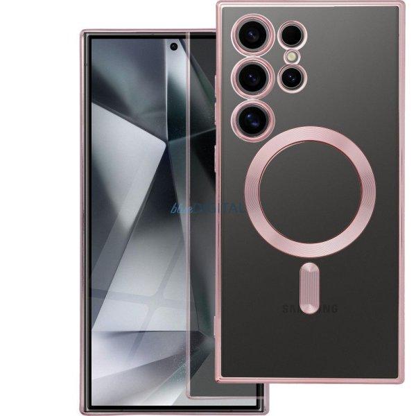 Electro Mag MagSafe kompatibilis tok Samsung Galaxy A35 - rózsaarany színű