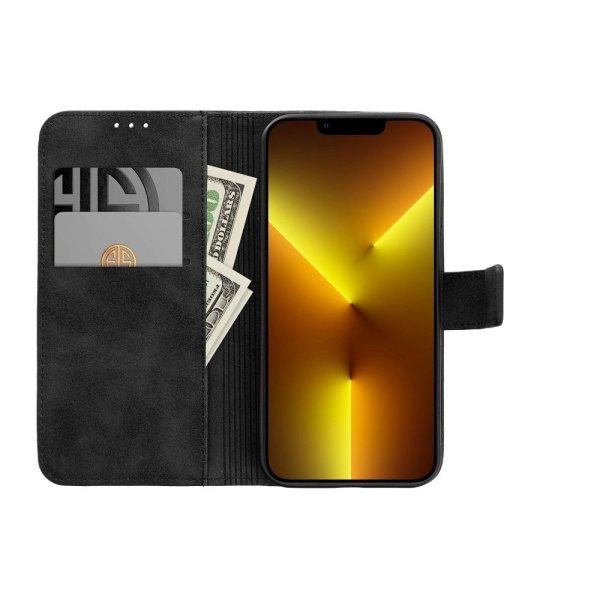 TENDER könyvtok iPhone 16 Plus - fekete