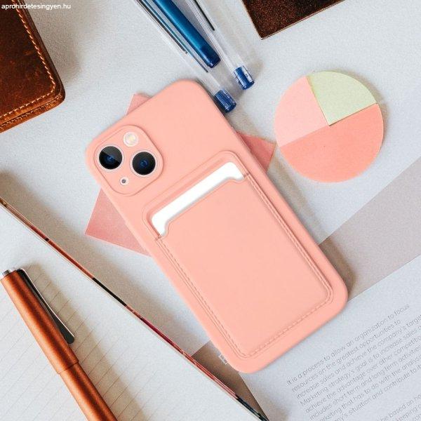 CARD kártyatartós tok iPhone 16 Plus - rózsaszín