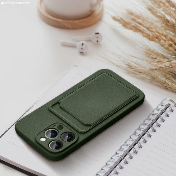 CARD kártyatartós tok iPhone 16 Plus - zöld