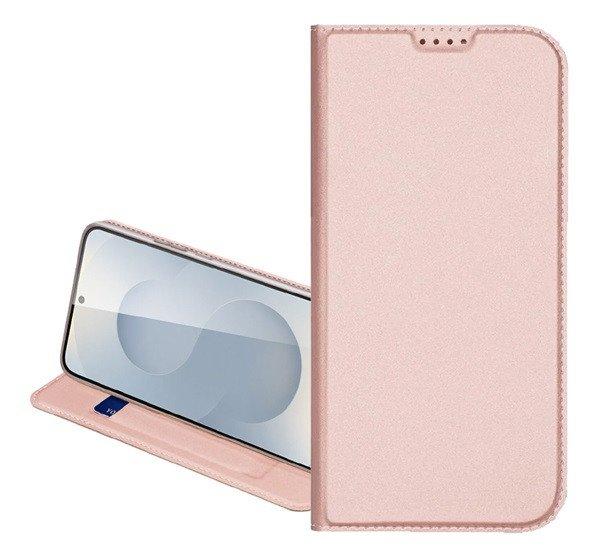 DUX DUCIS SKIN PRO tok álló, bőr hatású (FLIP, oldalra nyíló,
kártyazseb, asztali tartó) RÓZSASZÍN Apple iPhone 16 Plus