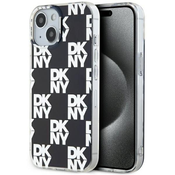 DKNY DKHCP15MHDLCEK IML Checkered Mono Pattern tok iPhone 15 Plus / 14 Plus -
fekete