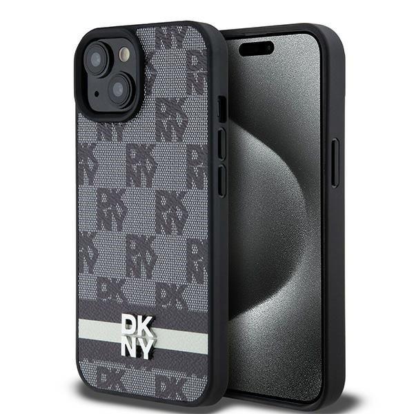 DKNY DKHCP15MPCPTSSK Leather Checkered Mono Pattern & Printed Stripes tok iPhone
15 Plus / 14 Plus - fekete