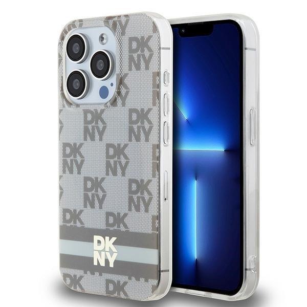 DKNY DKHMP13LHCPTSE IML Checkered Mono Pattern & Printed Stripes
MagSafe-kompatibilis tok iPhone 13 / 13 Pro - bézs