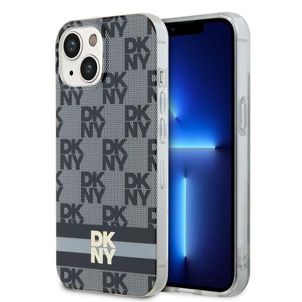 DKNY DKHMP15MHCPTSK IML Checkered Mono Pattern & Printed Stripes
MagSafe-kompatibilis tok iPhone 15 Plus / 14 Plus - fekete