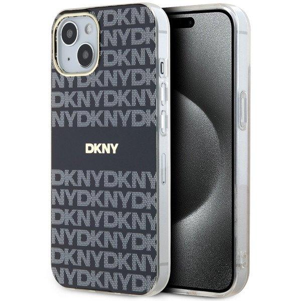 DKNY DKHMP15MHRHSEK IML Mono & Stripe MagSafe-kompatibilis tok iPhone 15 Plus /
14 Plus - fekete