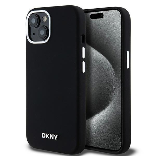 DKNY DKHMP15MSMCHLK Liquid Silicone Small Metal Logo MagSafe-kompatibilis tok
iPhone 15 Plus / 14 Plus - fekete