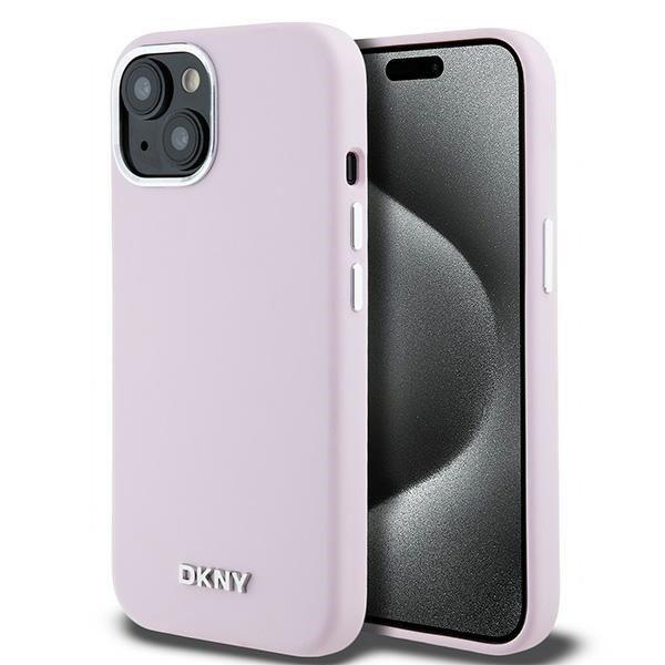 DKNY DKHMP15MSMCHLP Liquid Silicone Small Metal Logo MagSafe-kompatibilis tok
iPhone 15 Plus / 14 Plus - rózsaszín