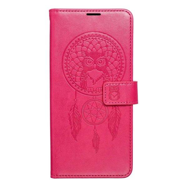 Samsung Galaxy A35 telefon tok, könyvtok, oldalra nyíló tok, mágnesesen
záródó, sötét magenta, dreamcatcher, SM-A356, Mezzo