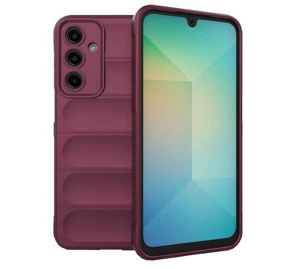 Szilikon telefonvédő (ütésállóság, kameravédő, 3D) BORDÓ Samsung
Galaxy A16