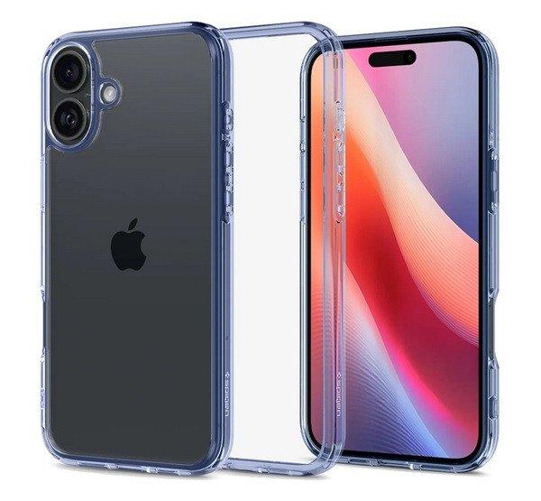 SPIGEN ULTRA HYBRID műanyag telefonvédő (ütésállóság, légpárnás
keret, fényes keret) VILÁGOSKÉK Apple iPhone 16 Plus