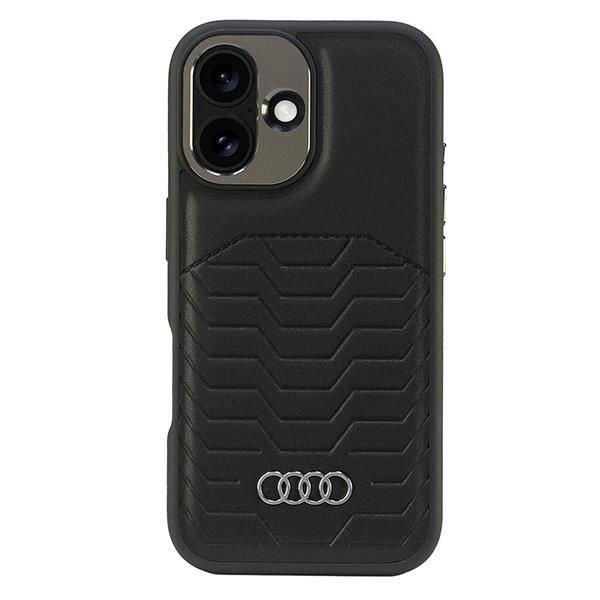 Audi AU-TPUPCMIP16M-GT/D3-BK Synthetic Leather MagSafe keménytok iPhone 16 Plus
- fekete