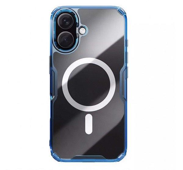 NILLKIN NATURE PRO MAGNETIC műanyag telefonvédő (ütésállóság,
légpárnás sarok, MagSafe) SÖTÉTKÉK Apple iPhone 16 Plus 5G