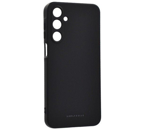 ROAR SPACE szilikon telefonvédő (matt, prémium) FEKETE Samsung Galaxy A16 5G
(SM-A166), Galaxy A16 4G (SM-A165)