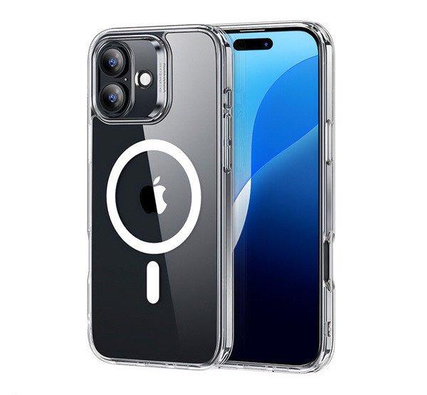 ESR CH HALOLOCK szilikon telefonvédő (ütésállóság, légpárnás sarok,
MagSafe) ÁTLÁTSZÓ Apple iPhone 16 Plus 5G