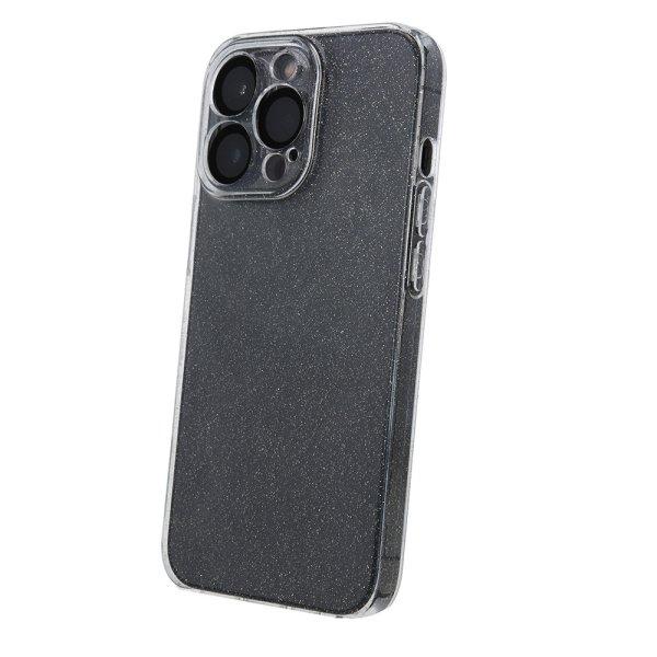 Samsung Galaxy A16 4G/5G szilikon tok, hátlap tok, TPU tok, átlátszó, ezüst
csillámos, SM-A165, SM-A166, Shine