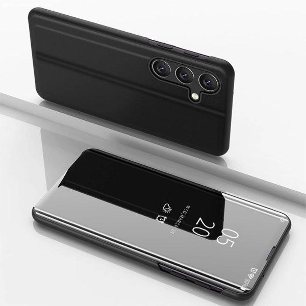 Clear View kinyitható tok Samsung Galaxy A16 4G/5G - fekete