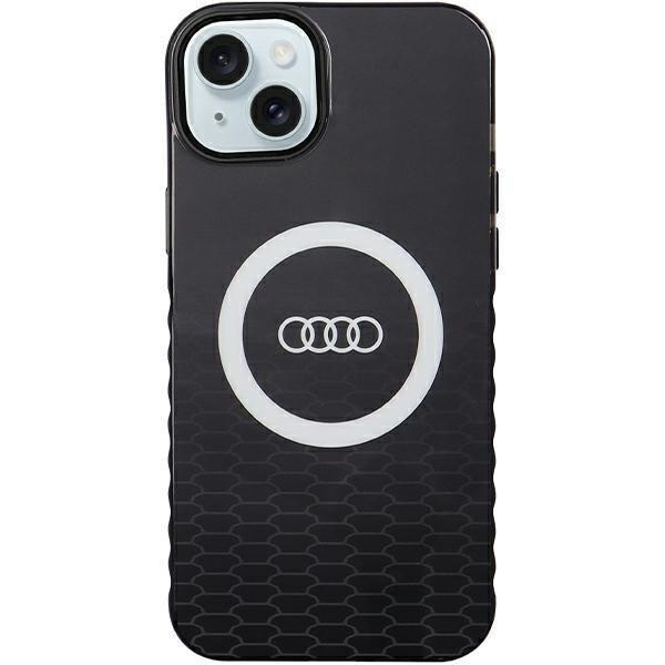 Audi AU-IMLMIP15M-Q5/D2-BK IML Big Logo MagSafe-kompatibilis keménytok iPhone
14 Plus/15 Plus - fekete