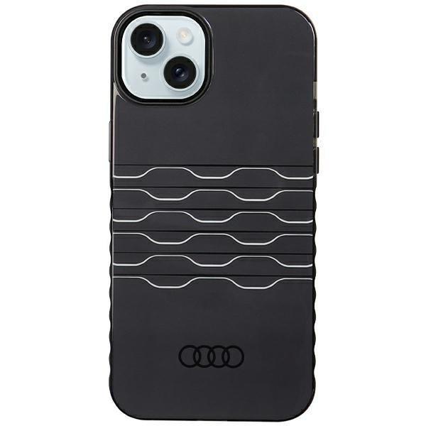 Audi AU-IMLMIP15M-A6/D3-BK IML MagSafe-kompatibilis keménytok iPhone 14 Plus/15
Plus - fekete