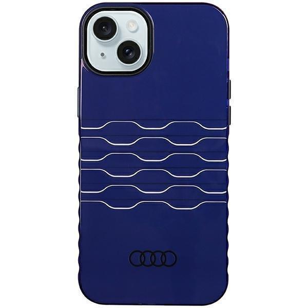 Audi AU-IMLMIP15M-A6/D3-BE IML MagSafe-kompatibilis keménytok iPhone 14 Plus/15
Plus - tengerészkék
