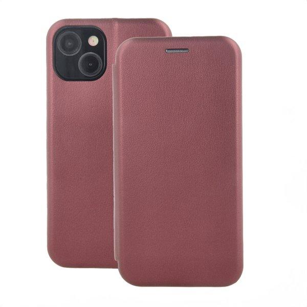 Smart Diva könyvtok iPhone 16 Plus - bordó
