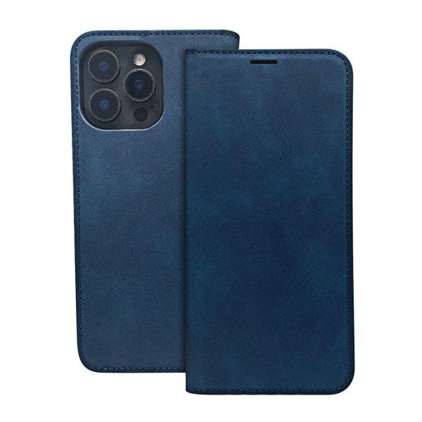 Smart Suede könyvtok Samsung Galaxy A35 5G - tengerészkék