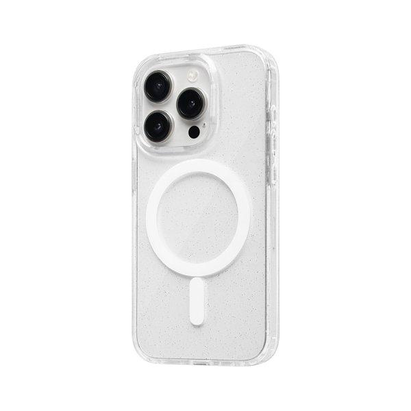 Shine MagSafe-kompatibilis tok iPhone 16 Plus - átlátszó csillogós