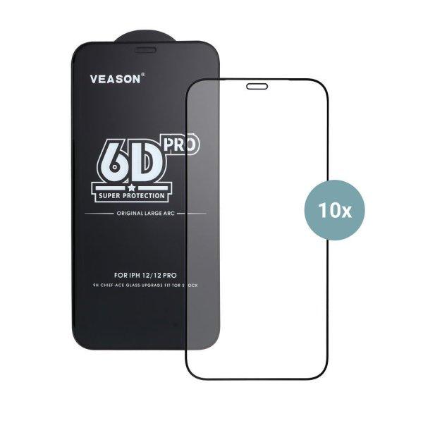 Veason 6D Pro edzett üveg fekete szegéllyel Samsung Galaxy S24 FE - 10 db