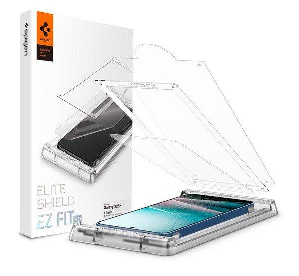 SPIGEN ELITESHIELD EZ FIT HD képernyővédő üveg (flexibilis, ultravékony +
segédkeret) ÁTLÁTSZÓ Samsung Galaxy S25 Plus (SM-S936)