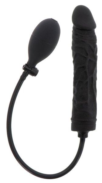 Inflatable Dildo – fekete, 18 cm és 3,5 cm prémium vibrátor