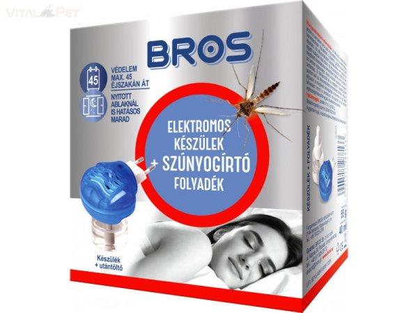 Bros Szúnyogirtó elektromos készülék + folyadék 40ml