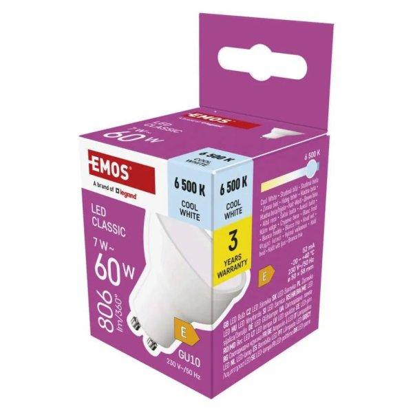 EMOS ZQ8E44 LED IZZO CLASSIC MR16 / GU10 / 7 W (60 W) / 806 LM / HIDEG FEHER