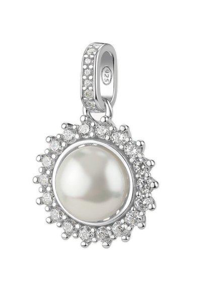 Brosway Csillogó ezüst medál műgyönggyel Fancy Infinite White FIW133